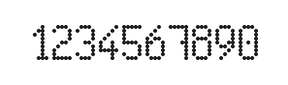 5×9数字点阵字体 ddN59AA0098