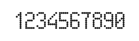 5×9数字点阵字体 ddN59AA0114