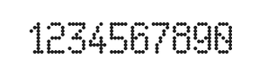 5×9数字点阵字体 ddN59AA0129