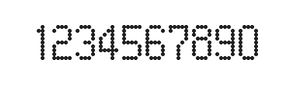 5×9数字点阵字体 ddN59AA0138