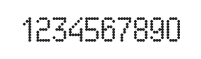 5×9数字点阵字体 ddN59AA0141