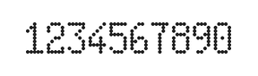 5×9数字点阵字体 ddN59AA0160