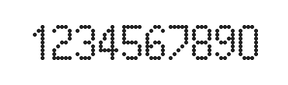 5×9数字点阵字体 ddN59AA0170