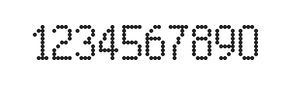 5×9数字点阵字体 ddN59AA0179