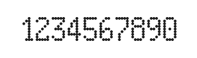 5×9数字点阵字体 ddN59AA0182