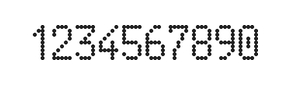 5×9数字点阵字体 ddN59AA0198