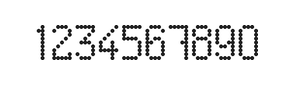 5×9数字点阵字体 ddN59AA0210