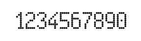 5×9数字点阵字体 ddN59AA0211