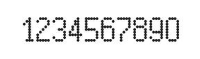 5×9数字点阵字体 ddN59AA0212