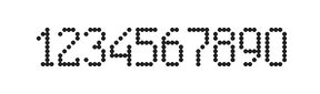 5×9数字点阵字体 ddN59AA0213