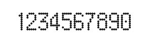 5×9数字点阵字体 ddN59AA0217