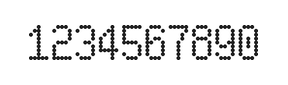 5×9数字点阵字体 ddN59AA0219