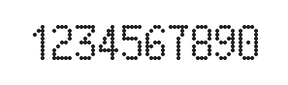 5×9数字点阵字体 ddN59AA0229