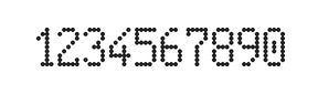 5×9数字点阵字体 ddN59AA0235