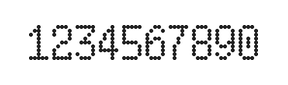 5×9数字点阵字体 ddN59AA0245