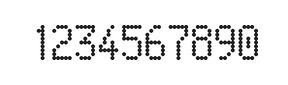 5×9数字点阵字体 ddN59AA0251
