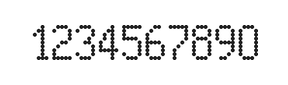 5×9数字点阵字体 ddN59AA0255