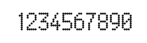 5×9数字点阵字体 ddN59AA0261