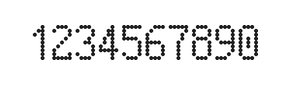 5×9数字点阵字体 ddN59AA0264