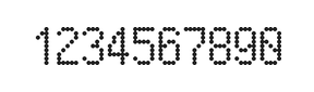 5×9数字点阵字体 ddN59AA0266