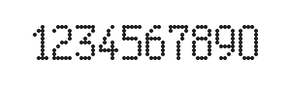 5×9数字点阵字体 ddN59AA0268