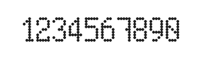 5×9数字点阵字体 ddN59AA0269