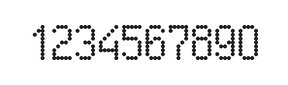 5×9数字点阵字体 ddN59AA0273