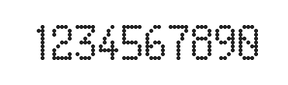 5×9数字点阵字体 ddN59AA0277