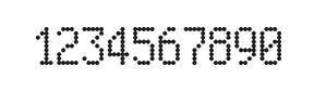 5×9数字点阵字体 ddN59AA0281