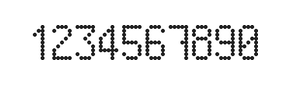 5×9数字点阵字体 ddN59AA0282