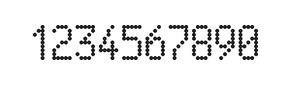 5×9数字点阵字体 ddN59AA0302