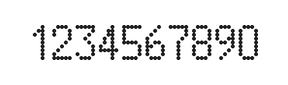5×9数字点阵字体 ddN59AA0313