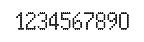 5×9数字点阵字体 ddN59AA0314