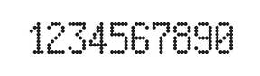 5×9数字点阵字体 ddN59AA0315