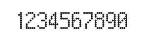 5×9数字点阵字体 ddN59AA0317
