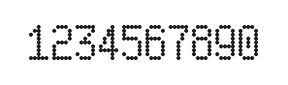 5×9数字点阵字体 ddN59AA0322