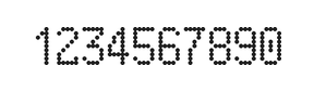 5×9数字点阵字体 ddN59AA0331