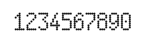 5×9数字点阵字体 ddN59AA0333