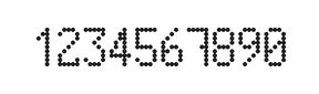 5×9数字点阵字体 ddN59AA0335