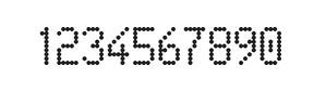 5×9数字点阵字体 ddN59AA0338