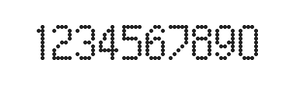 5×9数字点阵字体 ddN59AA0341