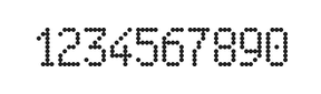 5×9数字点阵字体 ddN59AA0345