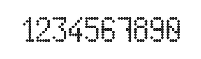 5×9数字点阵字体 ddN59AA0346