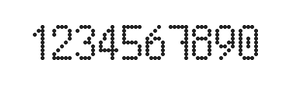 5×9数字点阵字体 ddN59AA0349