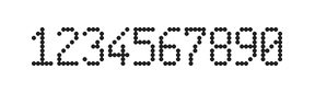 5×9数字点阵字体 ddN59AA0351