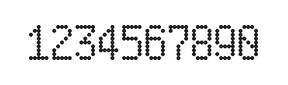 5×9数字点阵字体 ddN59AA0353
