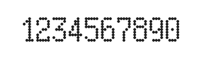 5×9数字点阵字体 ddN59AA0355