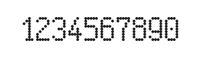 5×9数字点阵字体 ddN59AA0359