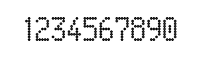 5×9数字点阵字体 ddN59AA0361