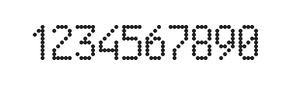 5×9数字点阵字体 ddN59AA0364